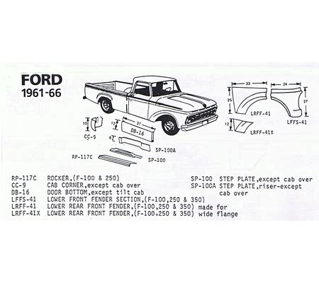 1967 ford f100 sheet metal|vintage Ford truck sheet metal.